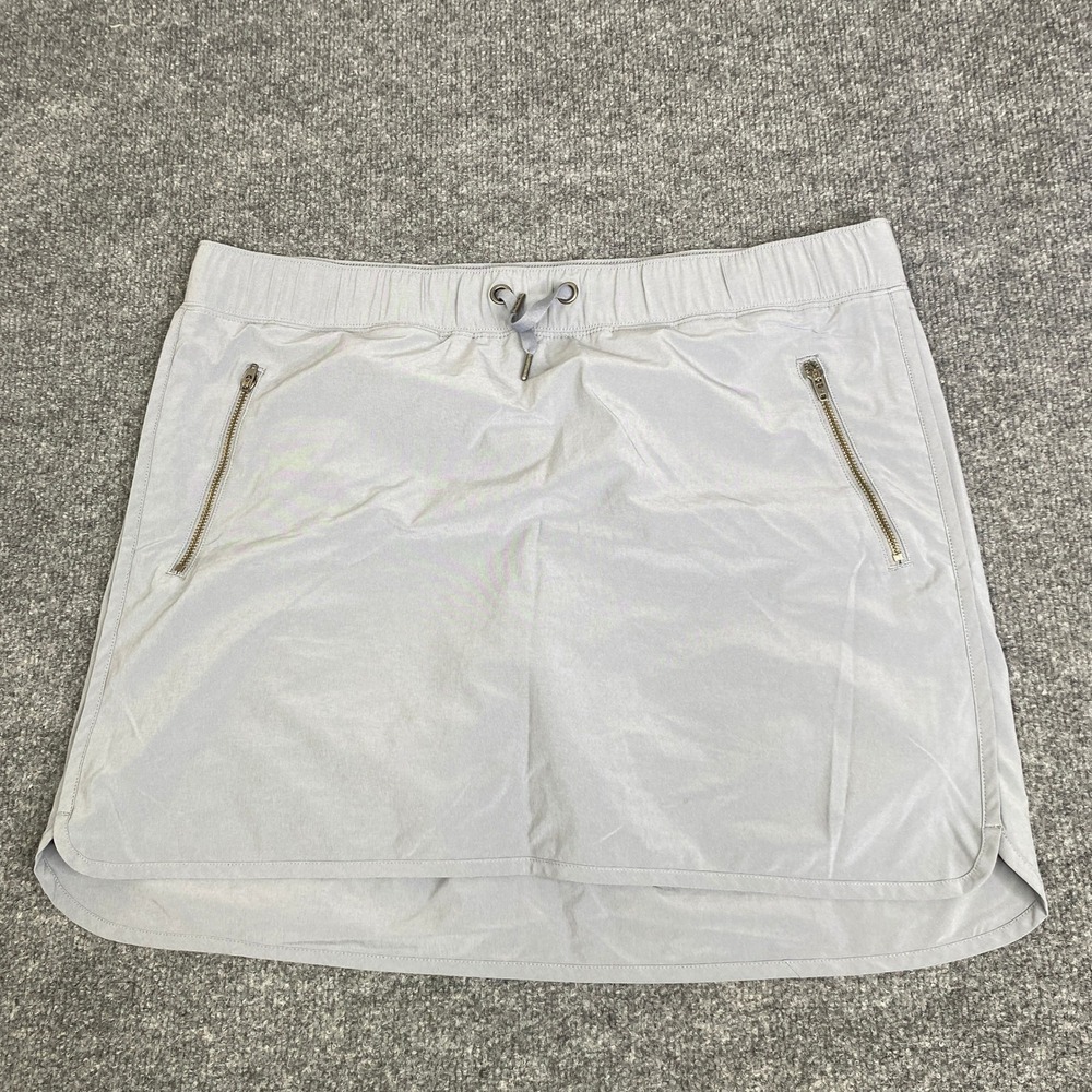 Athleta Soho Skort Womens Large Grey Activewear Hiking Golf Skirt 438956-01